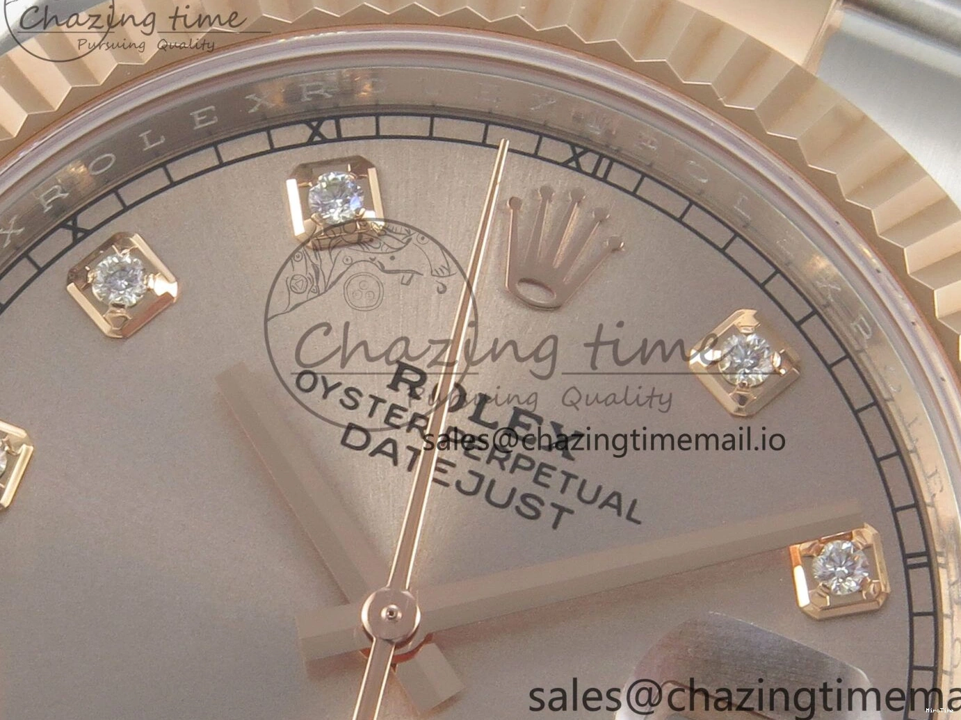 MiroTime 1218 Colorful DateJust 41 126331 SS RG ARF 1:1 Best Edition RG Diamonds Dial on Oyster Bracelet SH3235 (Weighted) 185